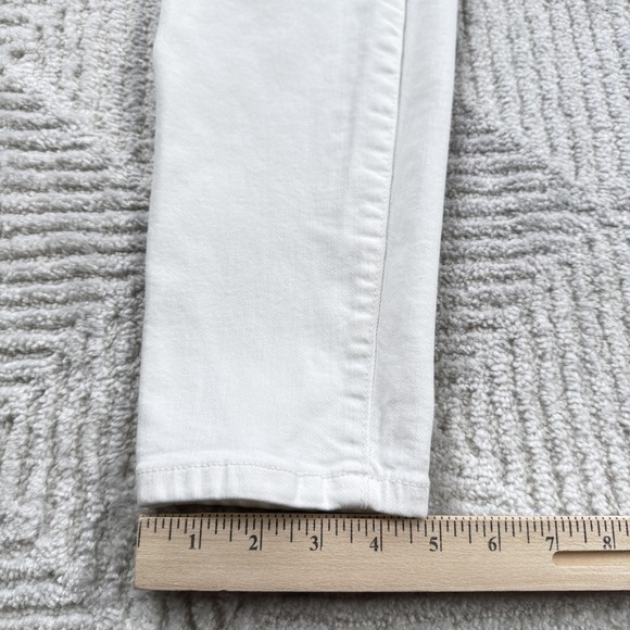 Banana Republic Skinny Fit Jeans Womens 30/10 Tall White Stretch Denim Preppy - Picture 4 of 13